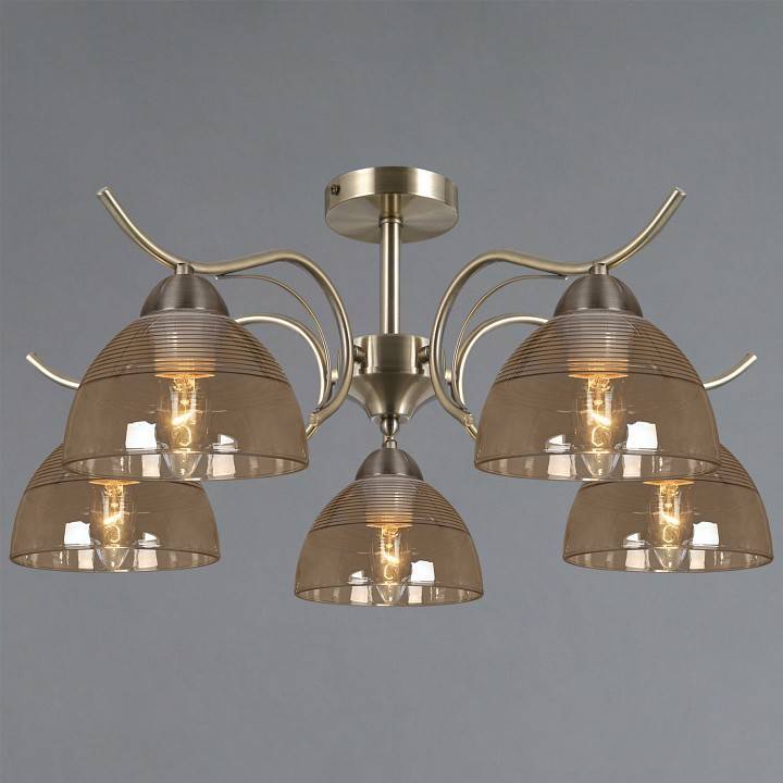 Люстра на штанге ILLUMICO AREZZO IL0733-5CSQ-25 AB AREZZO