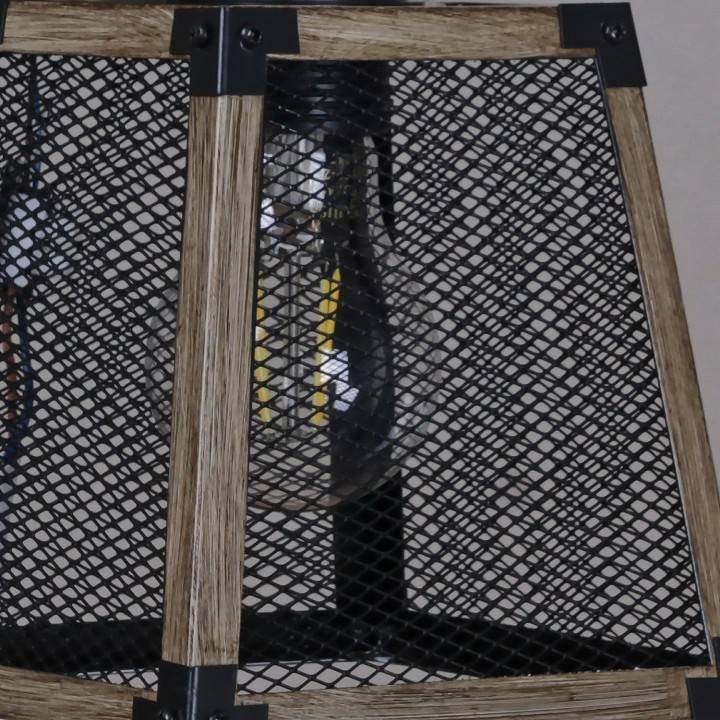 Подвесной светильник ILLUMICO WOOD IL1006-1P-05 BK WOOD