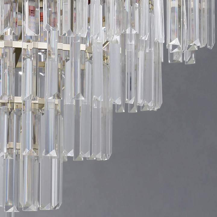 Подвесная люстра ILLUMICO LYRA IL3575-8+4PSQ-24 GD LYRA