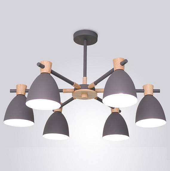 Люстра на штанге ImperiumLoft Folke Gray FOLKE01