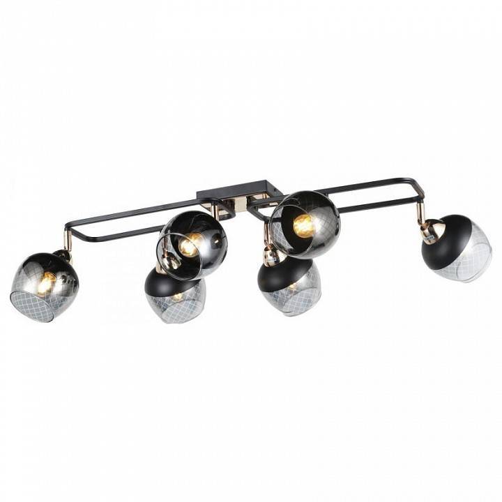 Потолочная люстра Imex MD.19311 6 ламп MD.19311-6-S-BK+FGD