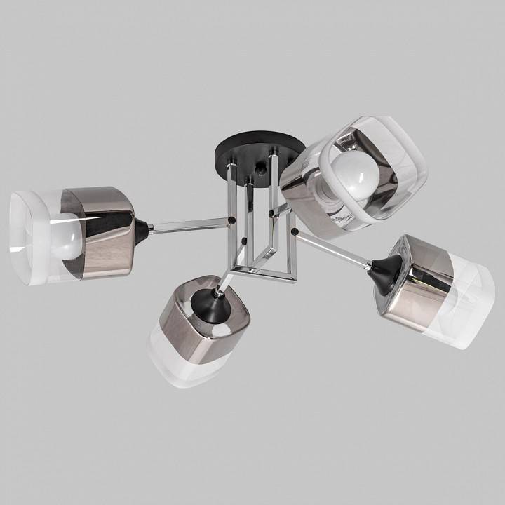 Потолочная люстра Imex MD.2184 4 лампы MD.2184-4-S-BK+CH