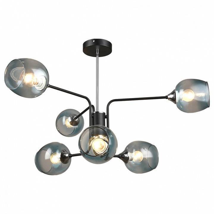 Потолочная люстра Imex 3564 6 ламп MD.3564-6-S BK+CH