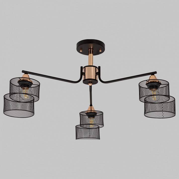 Люстра на штанге Imex MD.4252 3 лампы MD.4252-3-S-BK+FGD