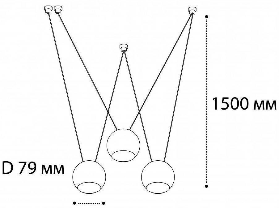 Подвесной светильник Italline IT03-1425 black