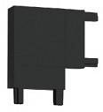 Соединитель угловой L-образный для треков накладных Italline Kreator IT09-9029 black