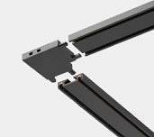Соединитель угловой L-образный для треков накладных Italline Kreator IT09-9029 black