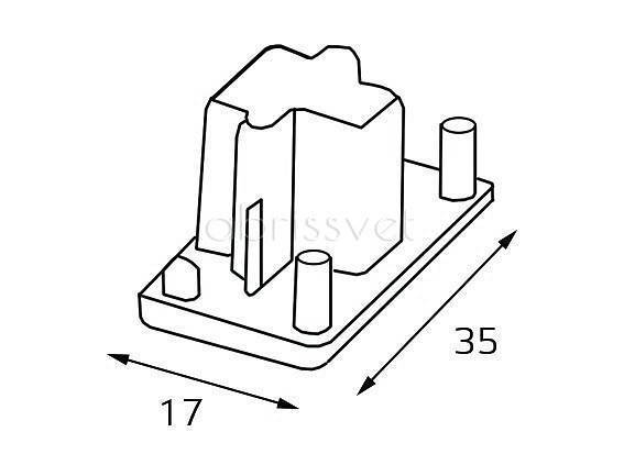 Заглушка для трека Italline WSO WSO 72 black