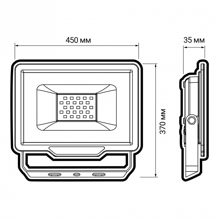 Настенно-потолочный прожектор Jazzway  PFL- C3 250w  6500K IP65