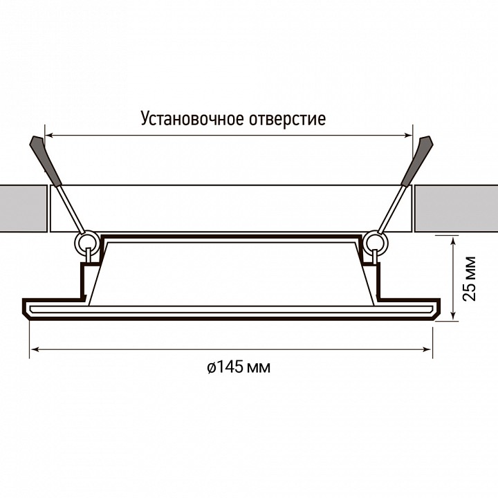 Встраиваемый светильник Jazzway  PLED DL6 10w 4000K WH IP40