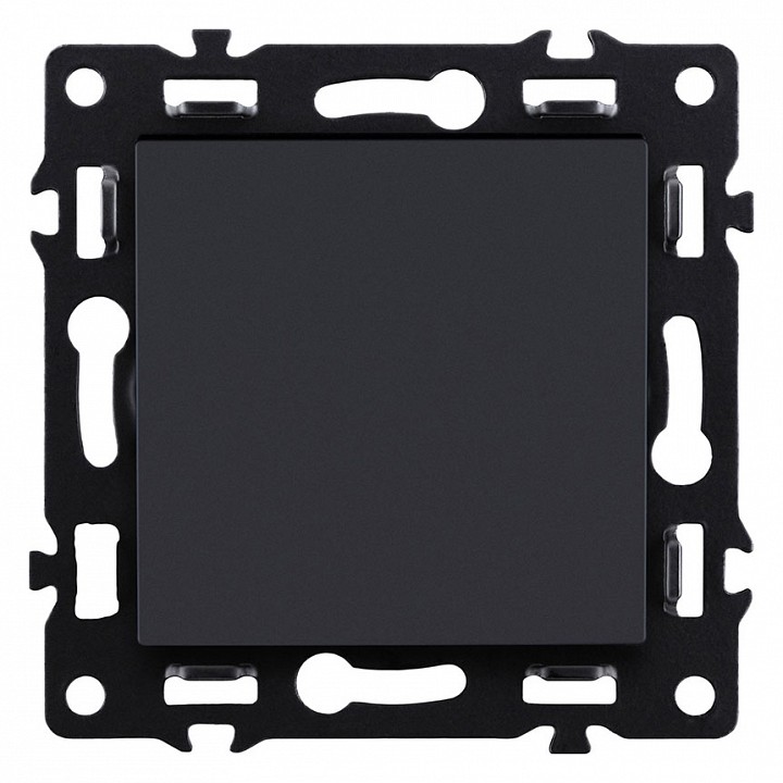 Выключатель проходной одноклавишный без рамки Kollinger Asthetik AS-002BK