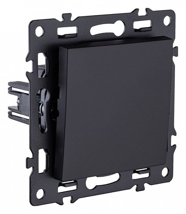 Выключатель проходной одноклавишный без рамки Kollinger Asthetik AS-002BK