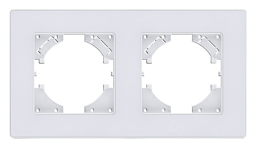 Рамка на 2 поста Kollinger Eleganz Acryl EA2WH