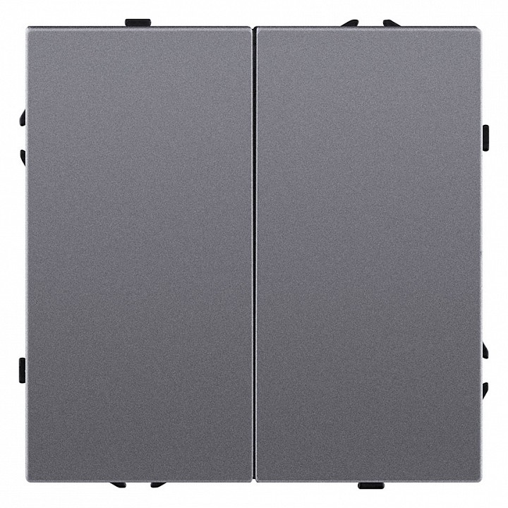 Выключатель двухклавишный без рамки Kollinger Eclipse EC-004GY