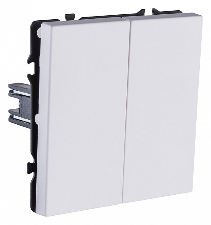 Выключатель двухклавишный без рамки Kollinger Eclipse EC-004WG