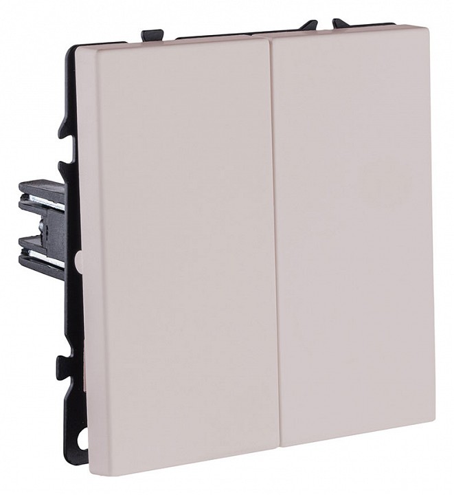 Выключатель двухклавишный без рамки Kollinger Eclipse EC-025CM