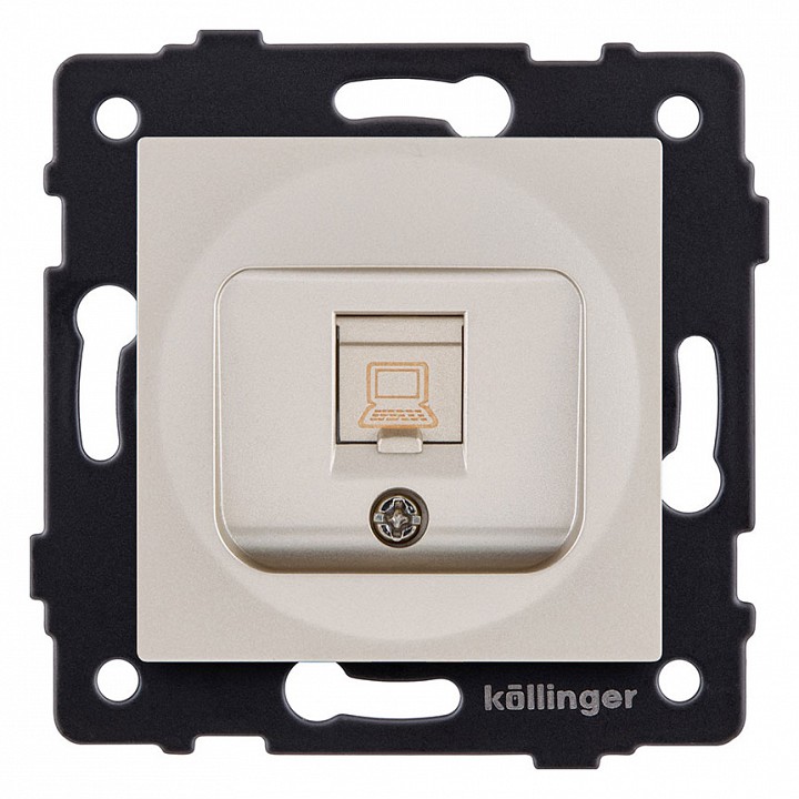 Розетка Ethernet RJ-45 без рамки Kollinger  REA-018GD