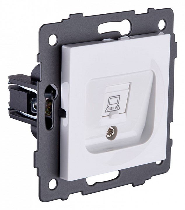 Розетка Ethernet RJ-45 без рамки Kollinger  REA-018WH
