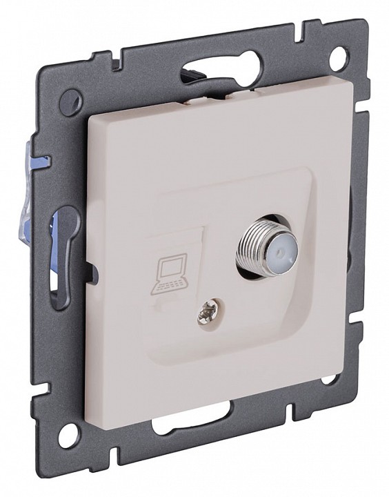 ТВ-розетка и SAT-розетка оконечная без рамки Kollinger  REA-022CM