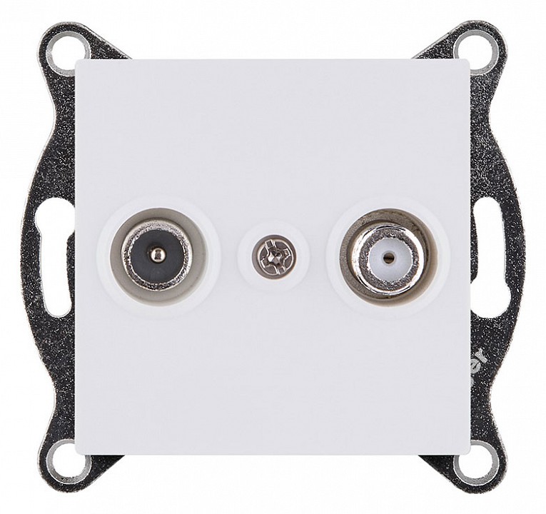 ТВ-розетка и SAT-розетка оконечная без рамки Kollinger  REA-035WM