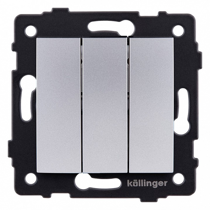 Выключатель трехклавишный без рамки Kollinger  REA-R-012GY