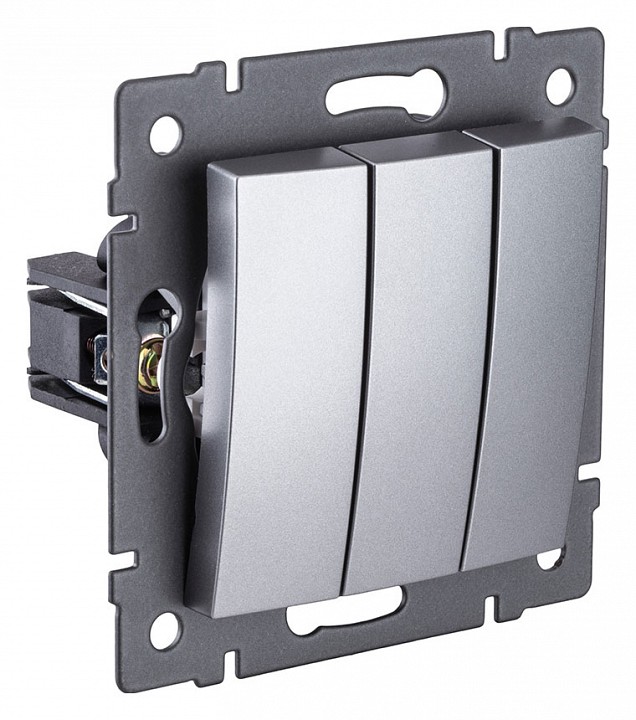 Выключатель трехклавишный без рамки Kollinger  REA-R-012GY