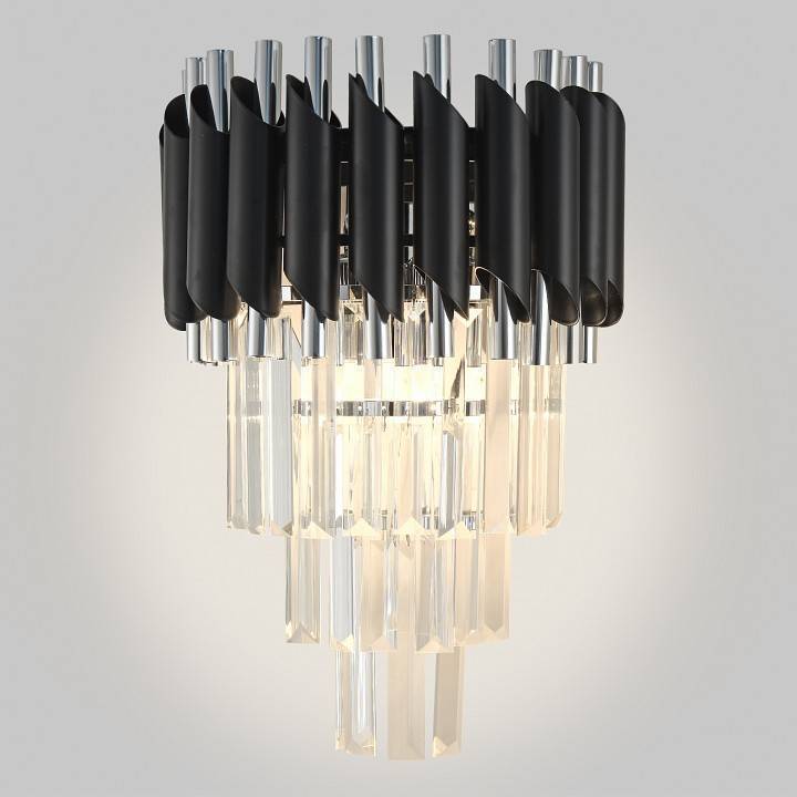 Накладной светильник Natali Kovaltseva DARIAN 76017/2W CHROME BLACK