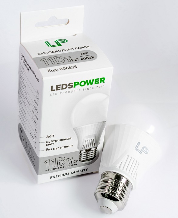Лампа светодиодная LEDS POWER A60 006635