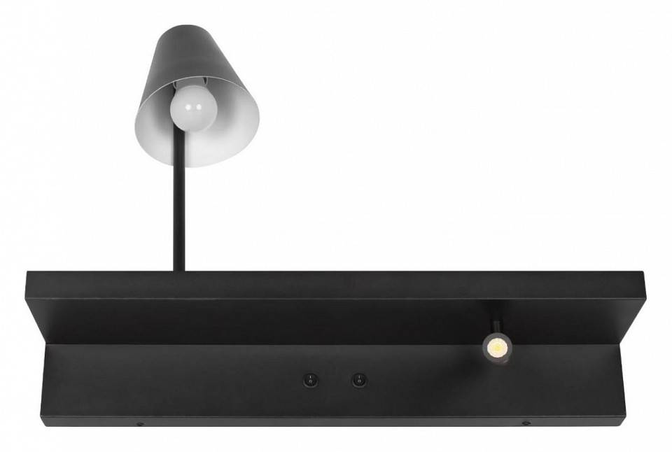 Бра с полкой Loft It Shelf 10216/2W Black