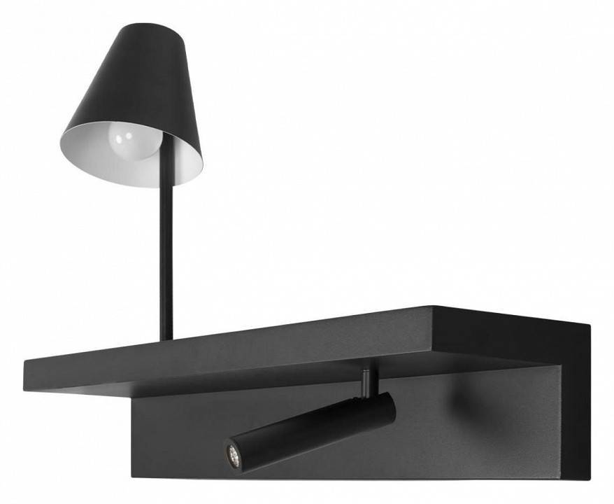 Бра с полкой Loft It Shelf 10216/2W Black