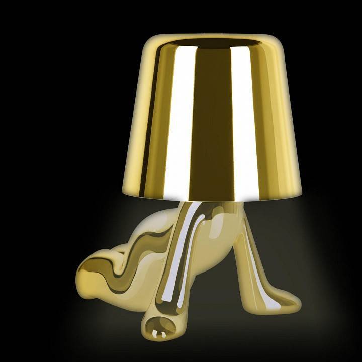 Настольная лампа декоративная Loft It Brothers золотая 10233/A Gold