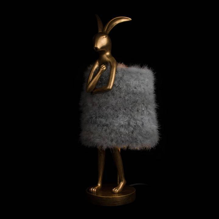 Настольная лампа декоративная Loft it Lapine 10315/B Grey fluff