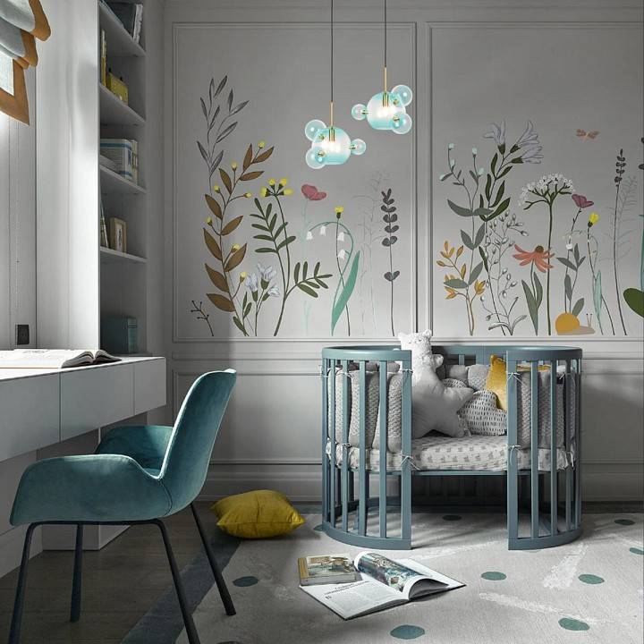 Подвесной светильник Loft it Bolle 2027-P6 Blue mini