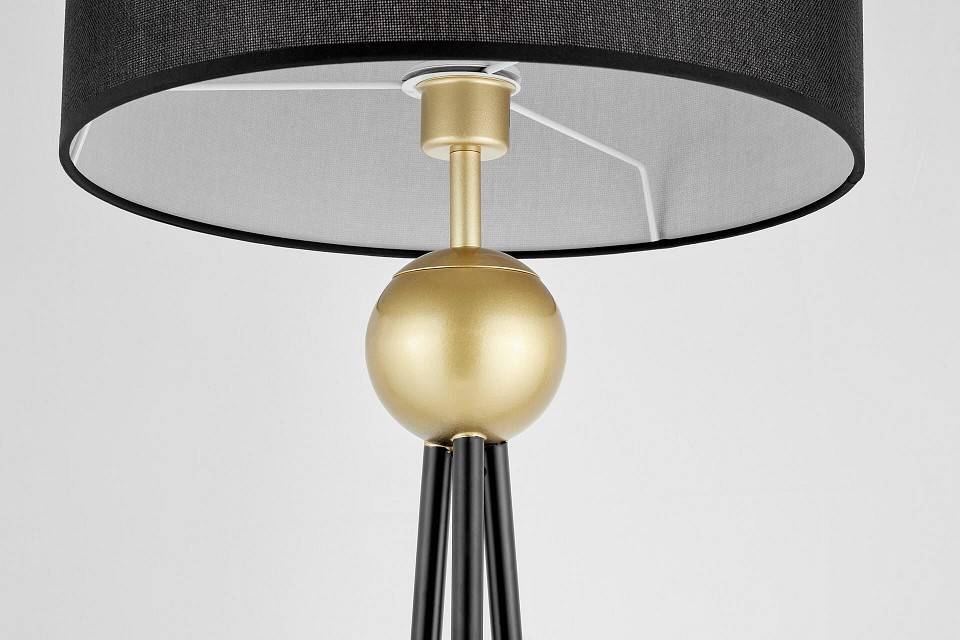 Торшер LUMINA DECO Belforte LDF 5527 GD+BK