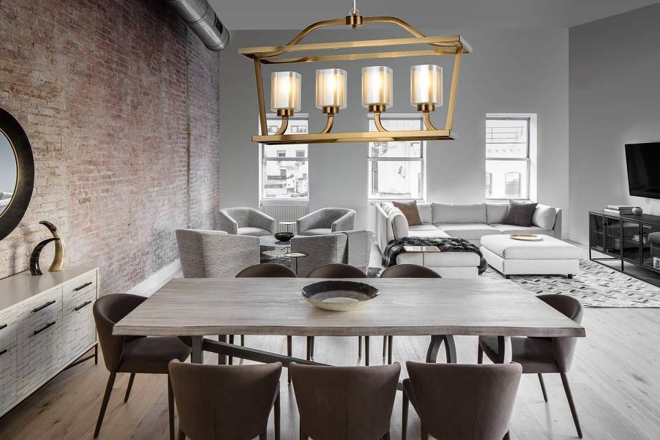 Подвесная люстра LUMINA DECO Atlanta LDP 1222-4 MD