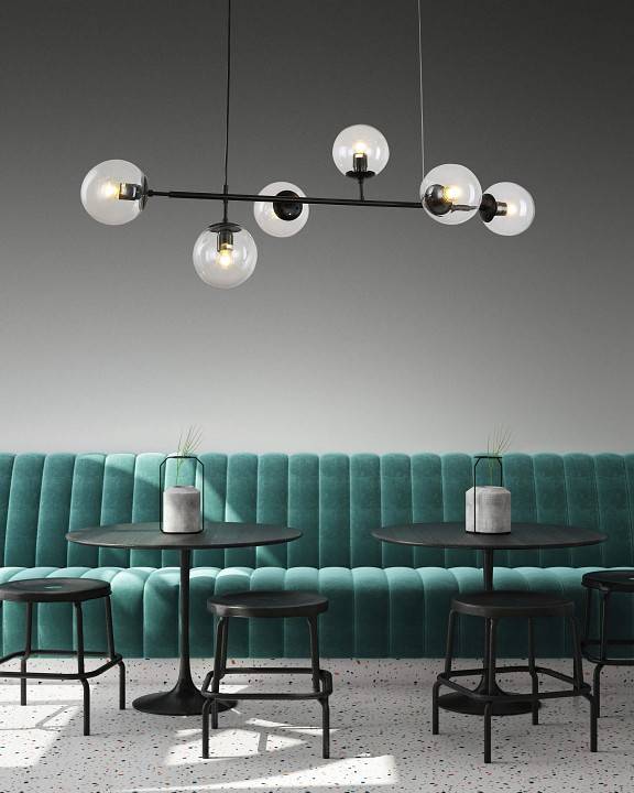 Подвесной светильник Lumina Deco Ceredo LDP 6034-6 BK