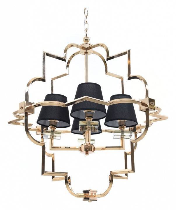 Подвесная люстра Lumina Deco Baltimore LDP 8020-4 GD+BK