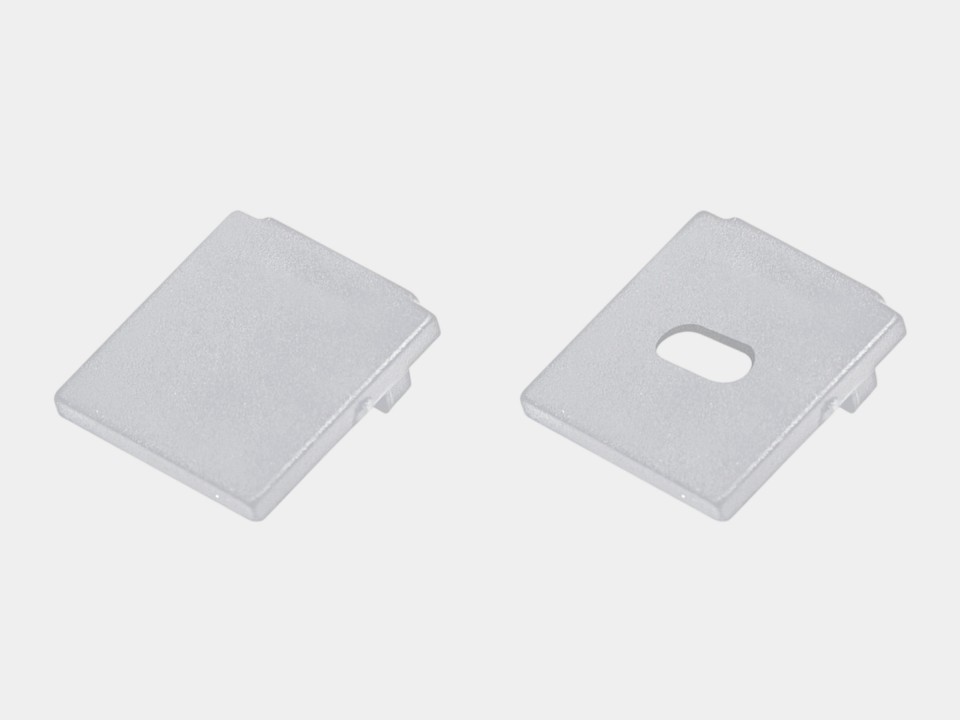 Заглушка для профиля Lumker  LS-12-SI-ECS