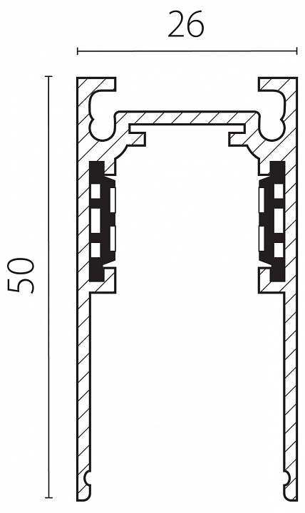 Трек встраиваемый Lightstar Uno 509016
