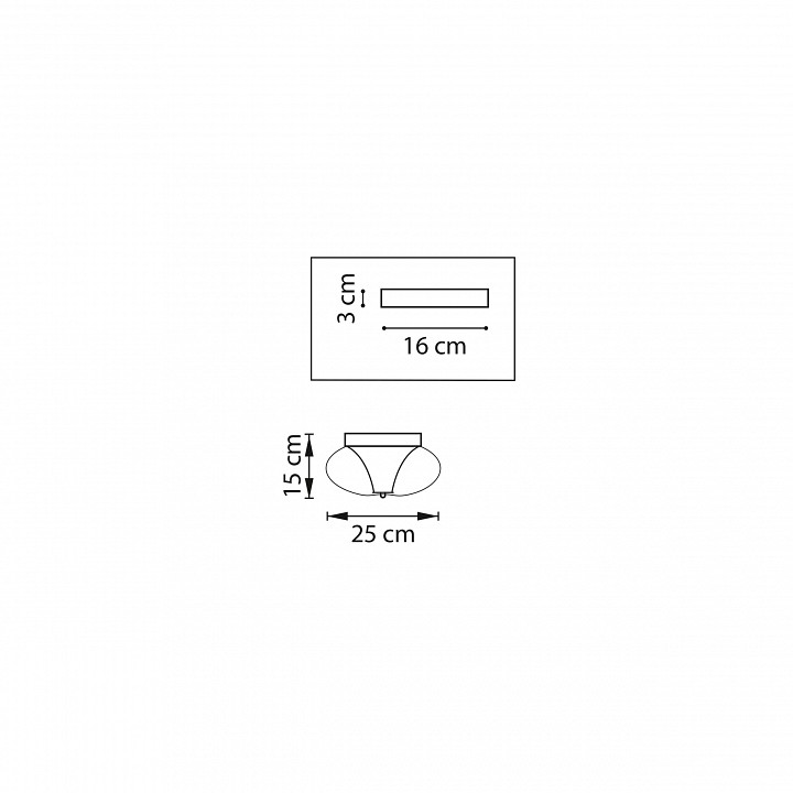 Накладной светильник Lightstar Palermo 612017
