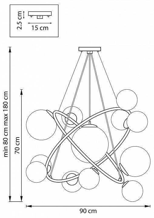 Подвесная люстра Lightstar Croco 1xE14 815417