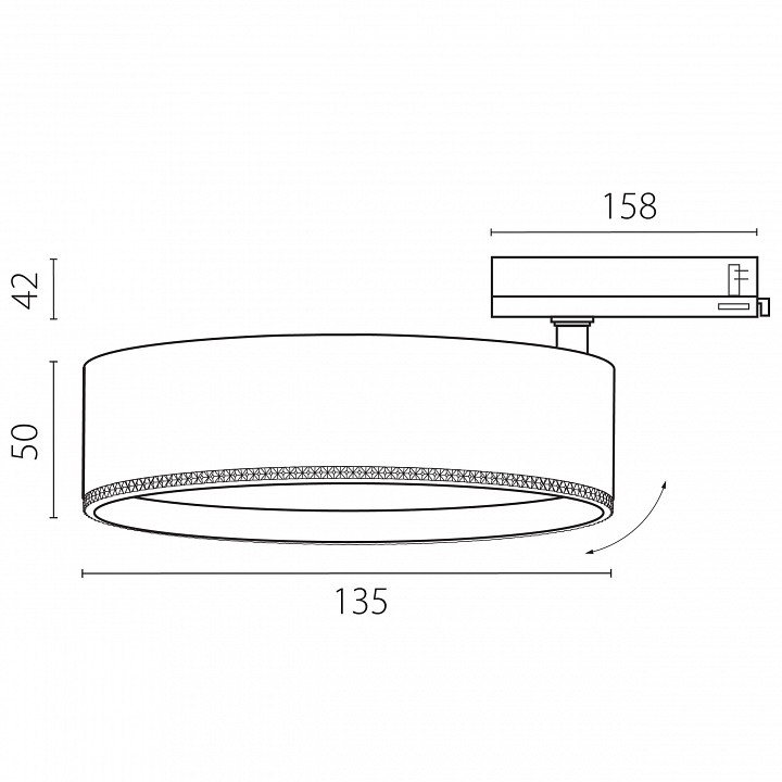 Светильник на штанге Lightstar Alta Pro A5736QT60G