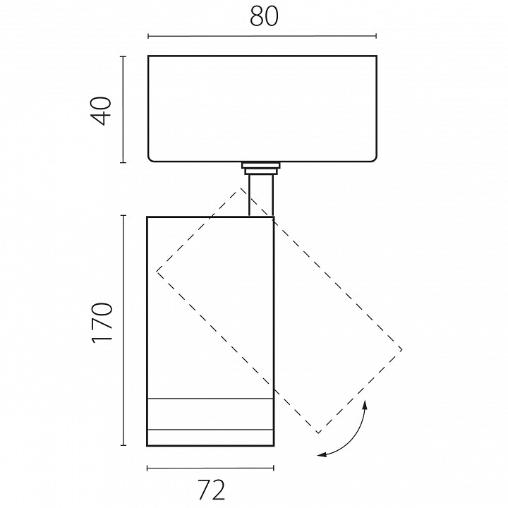 Спот Lightstar Canno Pro C4207SO
