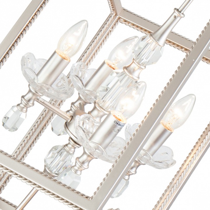 Подвесная люстра Lucia Tucci Inessa 3850.8 silver