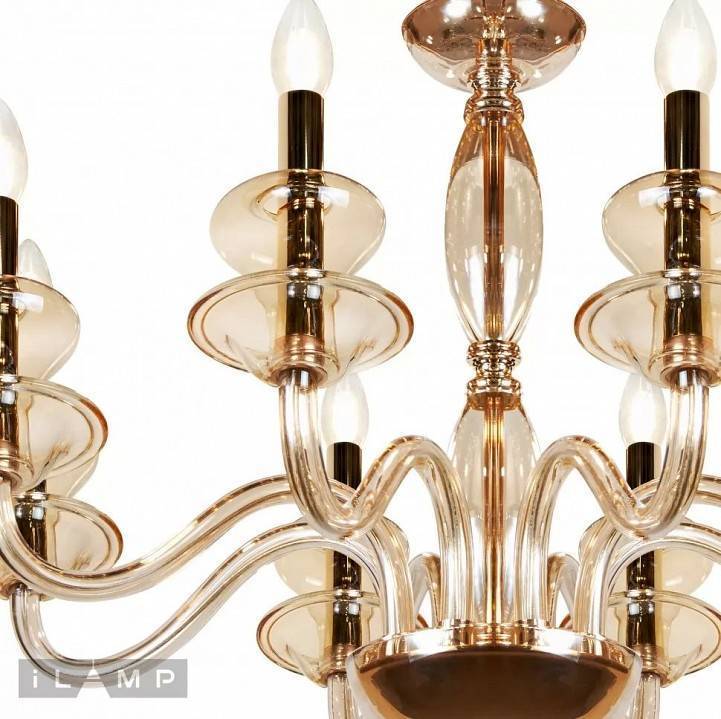 Подвесная люстра iLamp Mercury P9448-8 Gold
