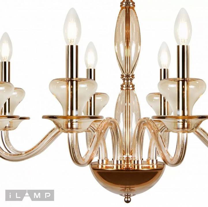 Подвесная люстра iLamp Mercury P9448-8 Gold