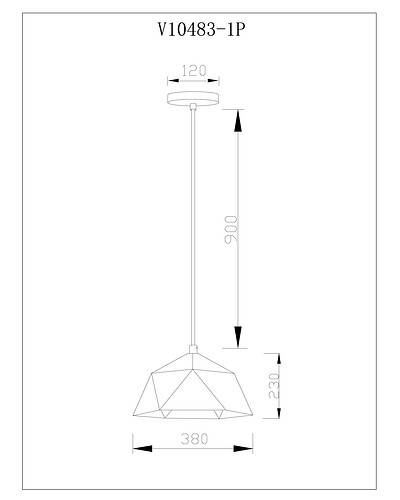 Подвесной светильник Moderli Genoa V10483-1P