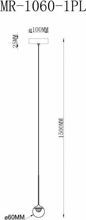 Подвесной светильник MyFar Kollins MR1060-1PL