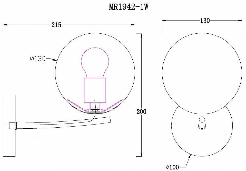 Бра MyFar Aerton MR1942-1W