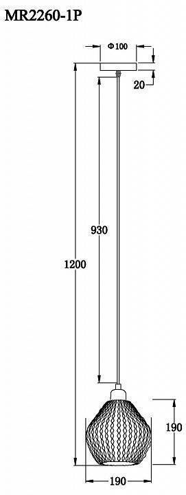 Подвесной светильник MyFar Beata MR2260-1P